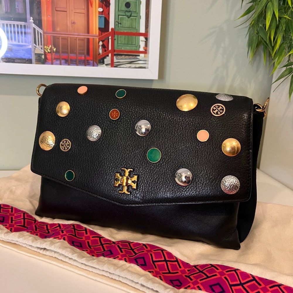 Limited Edition Tory Burch KIRA embellished leather bag